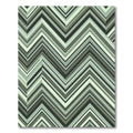 Green Subtle Chevron Stripe Rug