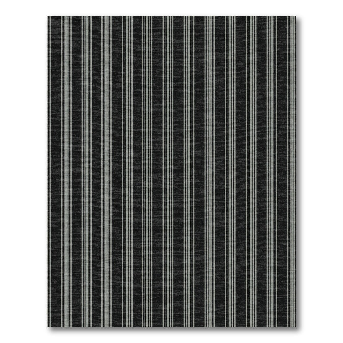 Dark Gray Vertical Double Stripe Rug