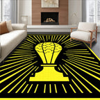 Sunny Yellow Radiant Blast Rug