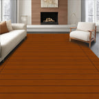 Rich Wood Grain Horizontal Slat Rug