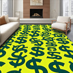 Bold Dollar Sign Repeats Rug