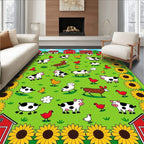 Farmyard Friends Sunflower Meadow Rug