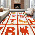 Alphabet Animals Graphic Rug