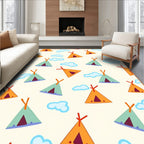 Camp Teepee Sky Clouds Rug