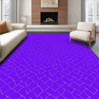 Vibrant Purple Woven Diamond Rug