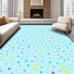 Cute Pastel Scatter Shapes Rug