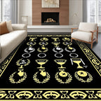 Golden Trophies Laurel Wreath Collection Rug