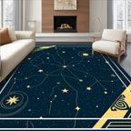 Deep Space Celestial Star Map Rug