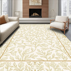 Golden Vines Floral Medallion Rug