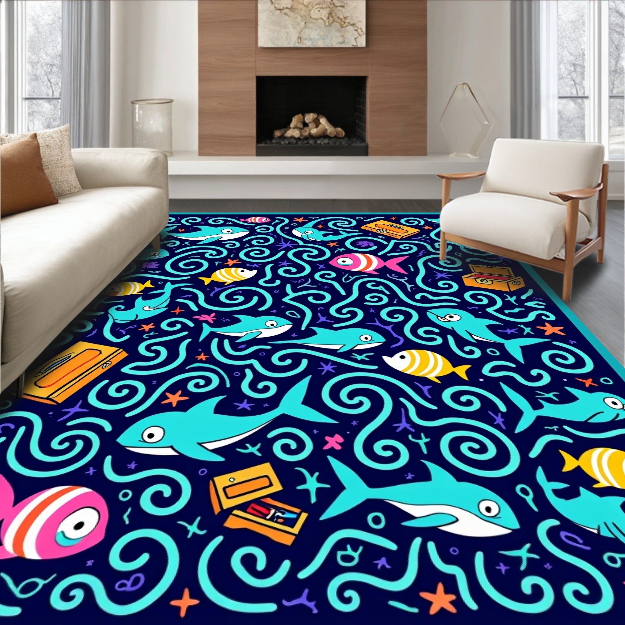 Ocean Friends Under The Sea Rug