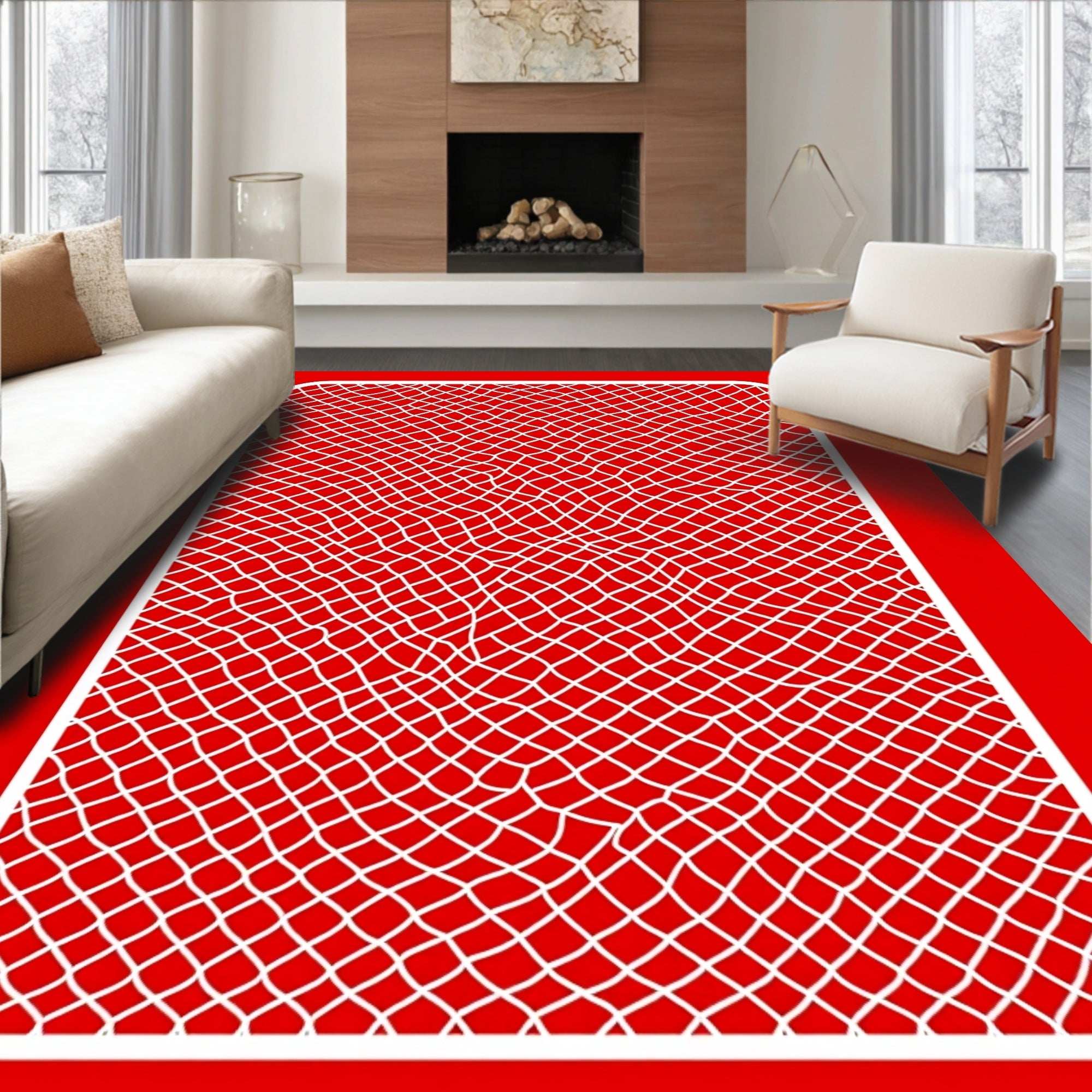 Crimson Netting Organic Overlay Rug
