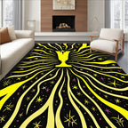 Yellow Trophy Starburst Radiance Rug