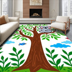 Whimsical Koala Tree Woodland Companions Rug