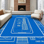 Blueprint Cosmetic Tube Illustration Rug