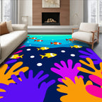 Coral Reef Fish Aquatic Fun Rug