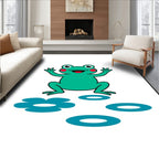 Jolly Green Frog Ripples Pond Rug