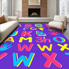 Kid Friendly Alphabet Hand Shapes Rug