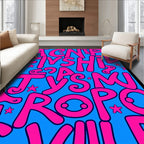 Bold Pink Alphabet SkyRug Rug
