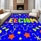 Bright Fun Festive Confetti Balloons Rug