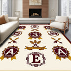 Vintage Emblematic Laurel Crest Rug