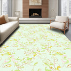 Pastel Leafy Vine Abstract Rug