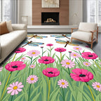 Whimsical Dragonfly Garden Meadow Rug