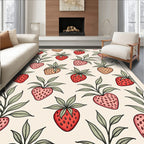 Vintage Strawberry Garden Cream Rug