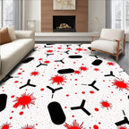 Red Antibody Cell Invasion Graphic Rug