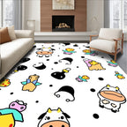 Cute Cow Hearts Bubbles Collection Rug