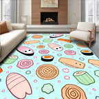 Kawaii Sushi Roll Sea Sprinkle Rug
