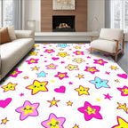 Happy Kawaii Stars Hearts Collection Rug