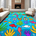 Alphabet Ocean Pals Rug