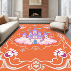 Whimsical Castle on Clouds Rug