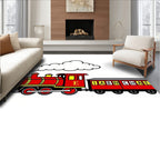 Red Train Alphabet Letters Rug