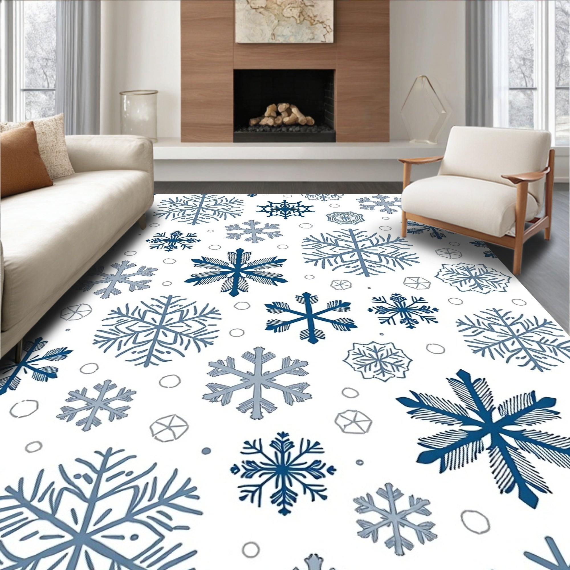 Ice Crystal Cluster Collection Rug