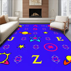 Galactic Abstract Letters Planets Rug