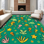 Playful Sea Creatures Underwater Kingdom Rug