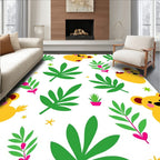 Whimsical Yellow Koala Jungle Creatures Rug