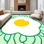 Sunny Side Up Egg Floral Rug