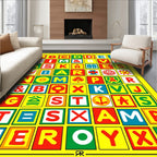 Bold Alphabet Blocks Graphic Rug