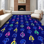 Vibrant Graffiti Alphabet Collage Rug