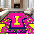Victory Trophy Laurel Wreath Celebration Rug