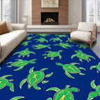 Green Sea Turtle Aquatic Voyage Rug