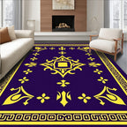 Golden Royal Court Medallion Rug