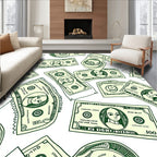 Dollar Bills Dollar Bills Green Money Rug