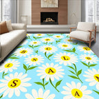 Alphanumeric Daisy Field Rug