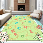 Cute Animals Alphabet Playful Rug