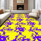 Bold Violet Organic Shape Rug