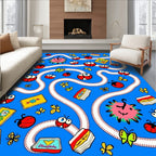 Whimsical Ladybug Butterfly Pathway Rug