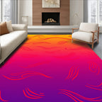 Sunset Swirls Gradient Rug